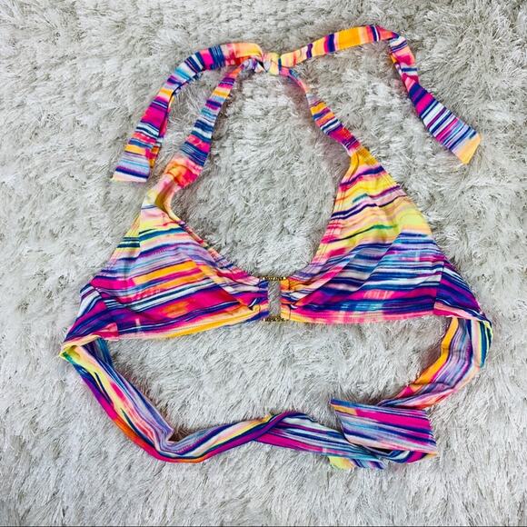 Lauren Ralph Lauren Striped Bright Bikini Small - Picture 1 of 6